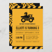 Kipper-Geburtstags-Party lädt ein Einladung (Vorne/Hinten)