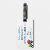 Kipper-Gepäckanhänger personifizieren Gepäckanhänger (Rückseite vertikal)