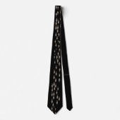 KIPPER HERRING HOOK FISH SCHWARZ NECK TIE KRAWATTE (Vorderseite)