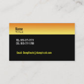 Kipper-Visitenkarten Visitenkarte (Rückseite)