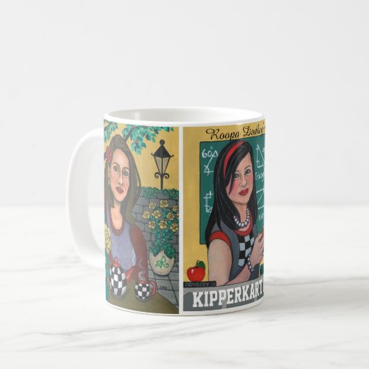 KIPPERKARTEN SCHÖNHEITEN KAFFEETASSE (Vorderseite Links)