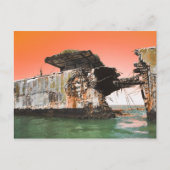 Kiptopeke Betonschiffe träumen Postkarte (Vorderseite)