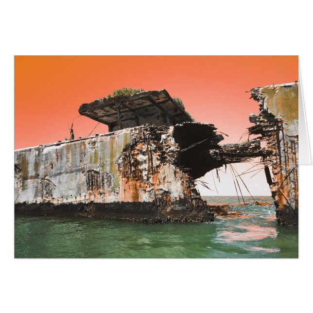 Kiptopeke Strand Beton Schiffe träumen (Vorderseite (Horizontal))