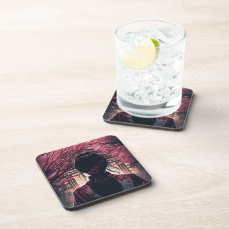 Kira Kirschblüten - Harte Plastikuntersetzer Getränkeuntersetzer