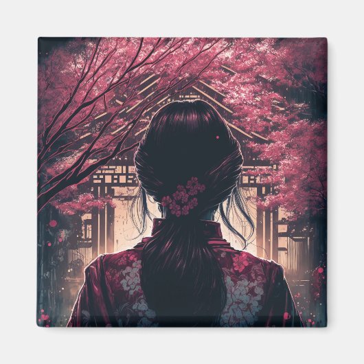 Kira Kirschblüten - Magnet (Vorne)