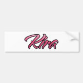 Kira verblasste pink Aufkleber Sticker Autoaufkleber (Vorne)