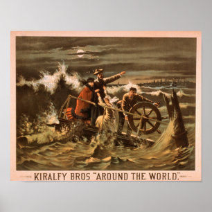Kiralfy Bros "auf der ganzen Welt" Theater- Poster