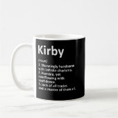 KIRBY Definition Personalisiert Name Funny Birthda Kaffeetasse (Links)