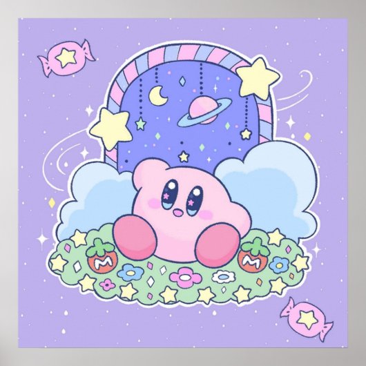 Kirby Magical Door nach Candyland Poster (Vorne)
