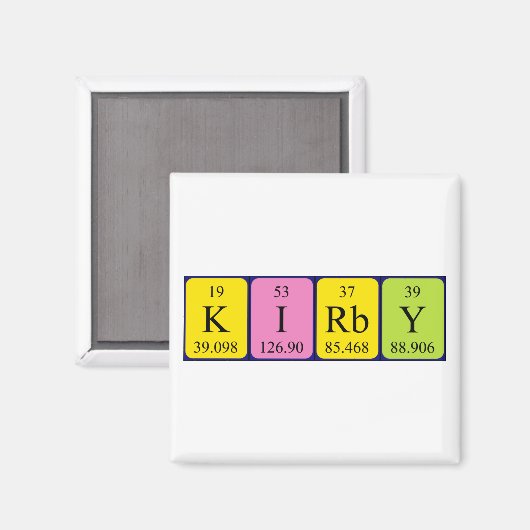Kirby Periodenmagnetmagnet Magnet (Vorderseite/Rückseite)