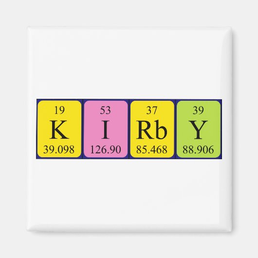 Kirby Periodenmagnetmagnet Magnet (Vorne)