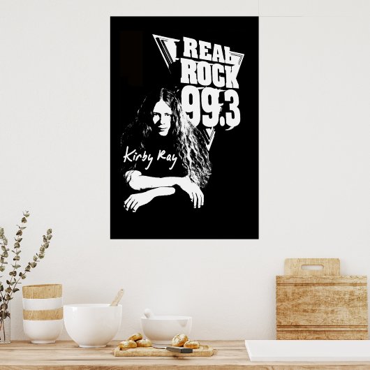 Kirby Ray Poster - Real Rock 99,3 (Küche)