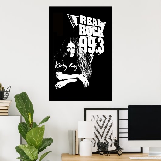 Kirby Ray Poster - Real Rock 99,3 (Heimbüro)