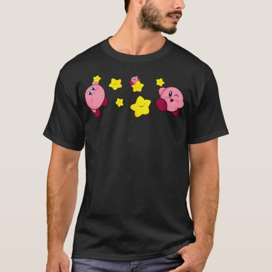 Kirby und Sterne T-Shirt (Vorderseite)