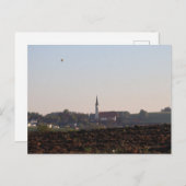 KIRCHDORF BEI HAAG MIT ACKER UND HEISSLUFTBALLON POSTKARTE (Vorne/Hinten)