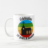 Kirche - 20 Jahre Hingabe feiern Kaffeetasse (Links)
