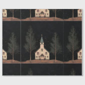 Kirche am Abend Geschenkpapier (Flach)