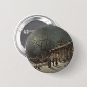 Kirche am Heiligen Abend Button (Vorne & Hinten)