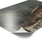 Kirche am Heiligen Abend Fotodruck (Ecke)