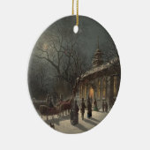 Kirche am Heiligen Abend Keramik Ornament (Rechts)