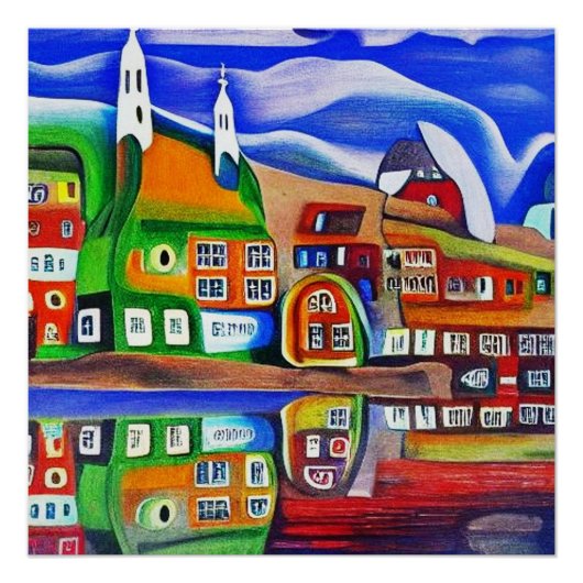 Kirche am Meer 5 Poster (Vorderseite)