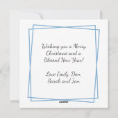 Kirche am Wintertag | Weihnachten (Rückseite)