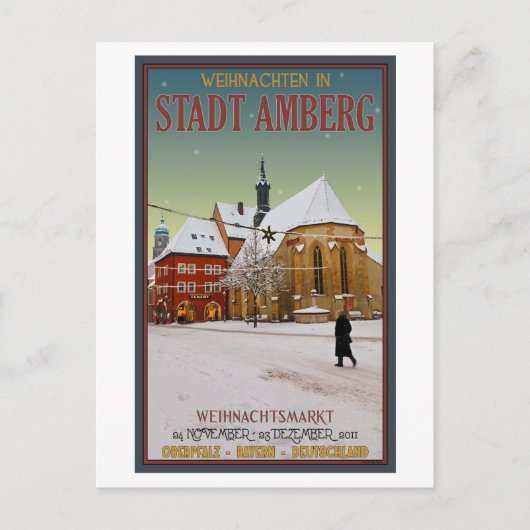 Kirche Ambergs Weihnachten (Vorderseite)