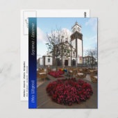 Kirche auf den Azoren Postkarte (Vorne/Hinten)