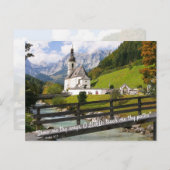 Kirche auf der Hillside Postkarte (Vorne/Hinten)