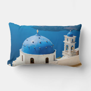 Kirche auf der Insel Santorin Foto, Griechenland Lendenkissen