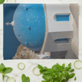 Kirche auf der Insel Santorini, Griechenland Geschirrtuch (Gefaltet)