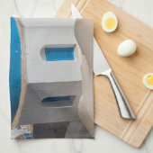 Kirche auf der Insel Santorini, Griechenland Geschirrtuch (Viertel Falte)