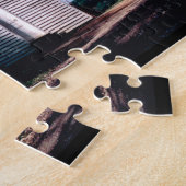 Kirche auf einem Hügel mit Psalm 15:1-2 Puzzle (Seite)