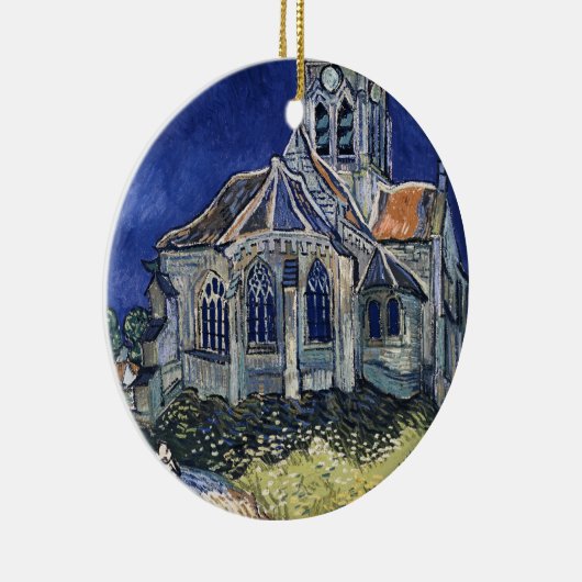 Kirche Auvers-sur-Oise, das Vincent van Gogh malt Keramikornament (Rechts)