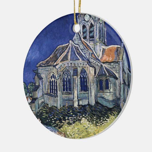 Kirche Auvers-sur-Oise, das Vincent van Gogh malt Keramikornament (Links)