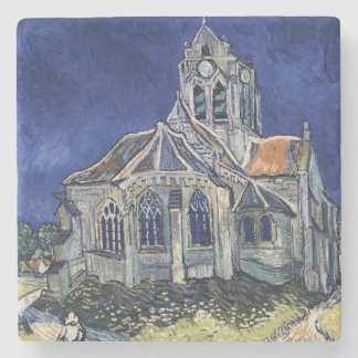 Kirche Auvers-sur-Oise, das Vincent van Gogh malt Steinuntersetzer