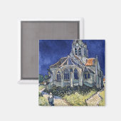 Kirche Auvers Sur Oise Gemälde Vincent van Gogh Magnet (Vorderseite/Rückseite)