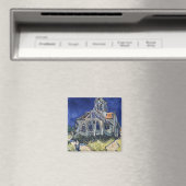 Kirche Auvers Sur Oise Gemälde Vincent van Gogh Magnet (In Situ (Geschirrspüler))