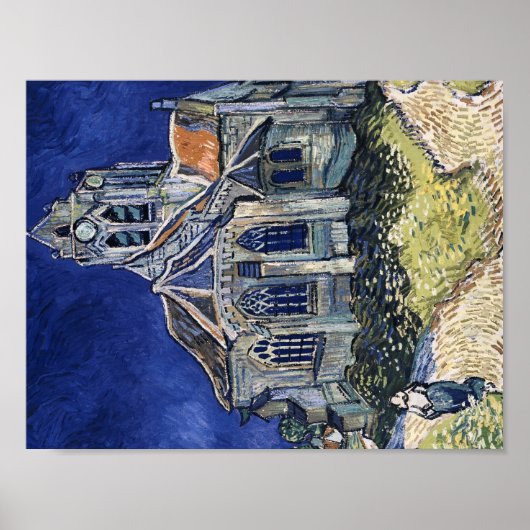 Kirche Auvers Sur Oise Malerei Vincent van Gogh Poster (Vorne)