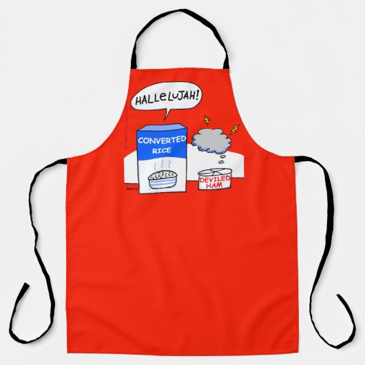 Kirche Bankett oder Pastor Aufwertung Humorisch Schürze (Vorderseite)