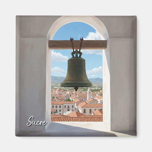 Kirche Bell in Sucre Bolivien Reisen Magnet (Vorne)