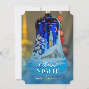 Kirche bemalt Weihnachtsschmuck Feiertagskarte