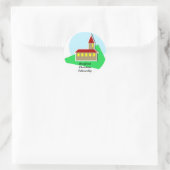 Kirche, BradfordChristianFellowship Runder Aufkleber (Tasche)