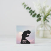 Kirche Business Card Ausflug Quadratische Visitenkarte (Stehend Vorderseite)