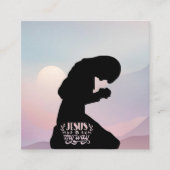 Kirche Business Card Ausflug Quadratische Visitenkarte (Vorderseite)