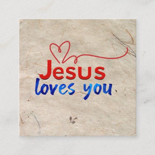 Kirche Business Card Ausflug Quadratische Visitenkarte (Vorderseite)