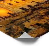 Kirche Carmen bei Dämmerung - Mahon, Menorca Poster (Ecke)