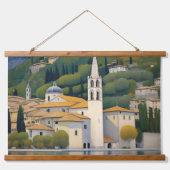 Kirche Cassone Gustav Klimt Gemälde Wandteppich Mit Holzrahmen (Vorne)