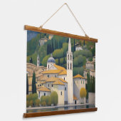 Kirche Cassone Gustav Klimt Gemälde Wandteppich Mit Holzrahmen (Gewinkelt)