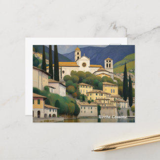 Kirche Cassone Gustav Klimt Malerei Seren  Postkarte